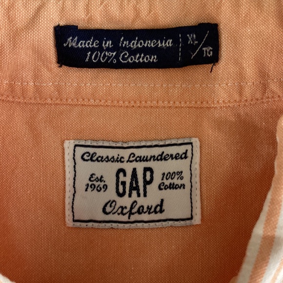 Gap Men Long Sleeve Button Down Collar Shirt Size XL - Picture 9 of 9